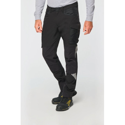 Recycled multi pocket stretch trousers